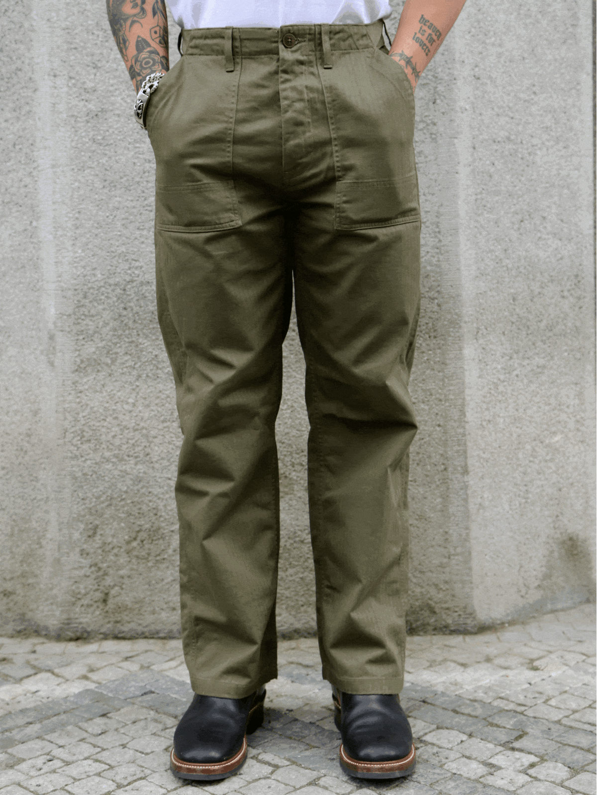 Nudie Jeans Tuff Tony Fatigue Pants – Olive (120291)