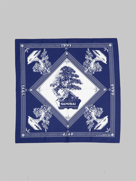 Samurai Jeans Bonsai Bandana Navy