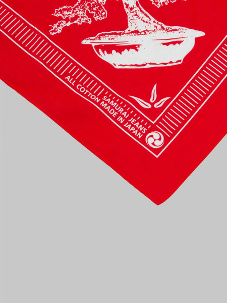 Samurai Jeans Bonsai Bandana Red