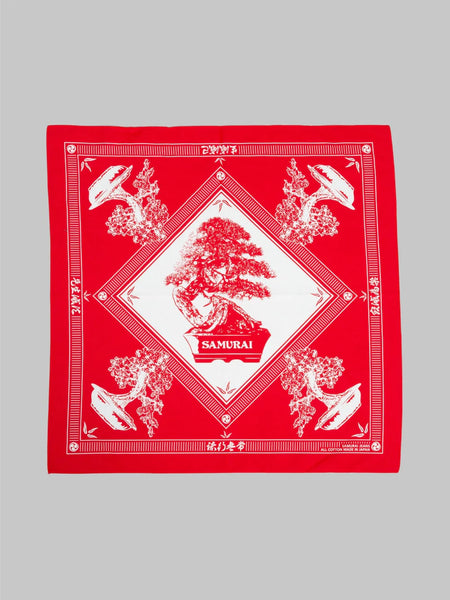 Samurai Jeans Bonsai Bandana Red