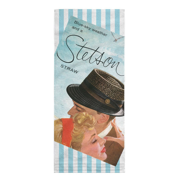 Stetson Beach Towel Blue White (9999929)