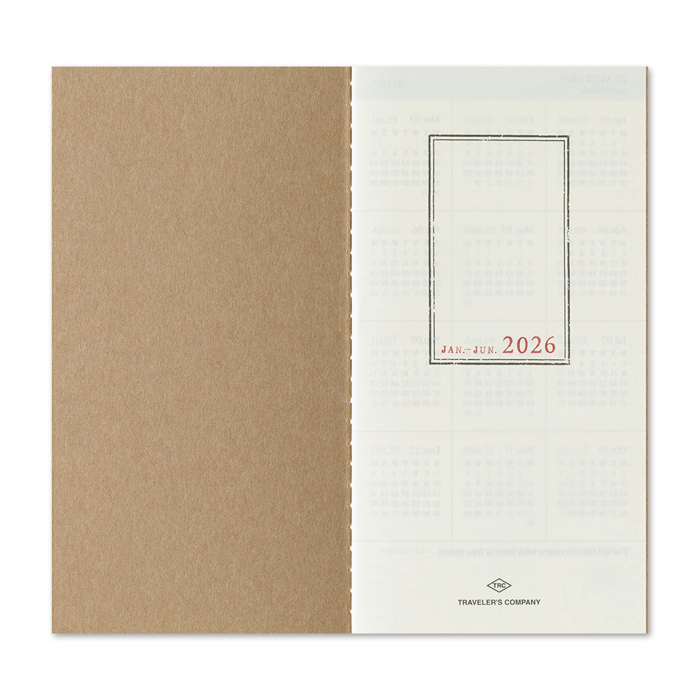 Traveler’s Notebook Weekly + Memo Refill 2026 – Regular Size