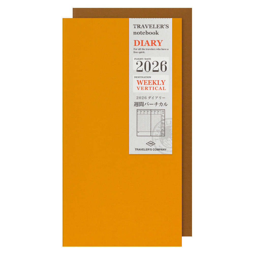 Traveler’s Notebook Weekly Vertical Refill 2026 – Regular Size