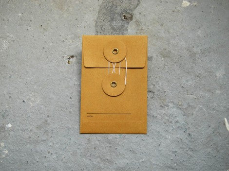 Midori Kraft Envelope S Orange Vertical