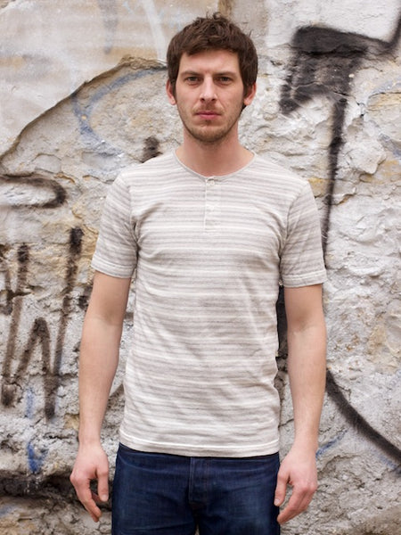 Homespun Knitwear Great Plains Tee 40s Stripes