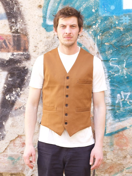 Indigofera Thurston Vest, Japanese Bedford