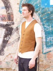 Indigofera Thurston Vest, Japanese Bedford