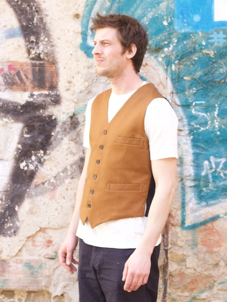 Indigofera Thurston Vest, Japanese Bedford