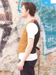 Indigofera Thurston Vest, Japanese Bedford