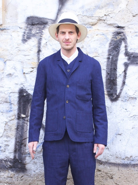 Hansen Garments Elias Blazer, Real Indigo