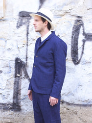 Hansen Garments Elias Blazer, Real Indigo