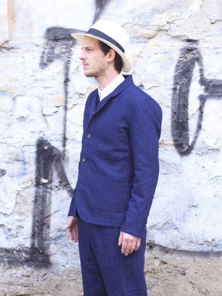 Hansen Garments Elias Blazer, Real Indigo