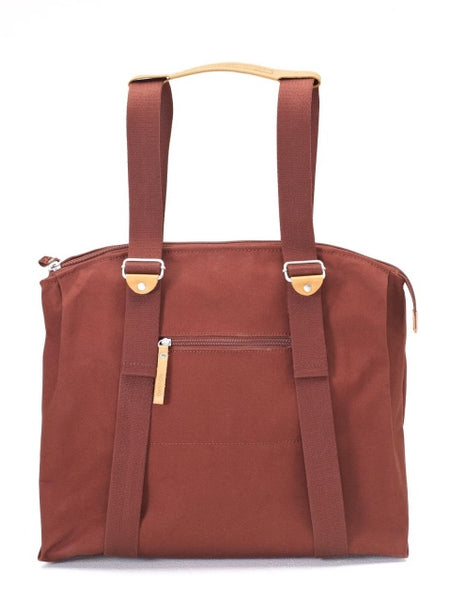 Qwstion Bags Simple Ziptote Organic Redwood