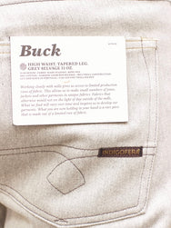Indigofera Buck Grey Selvage 11 OZ.