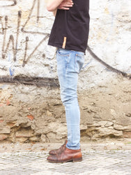Nudie Jeans Skinny Lin Clean Stone Indigo