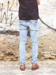 Nudie Jeans Skinny Lin Clean Stone Indigo