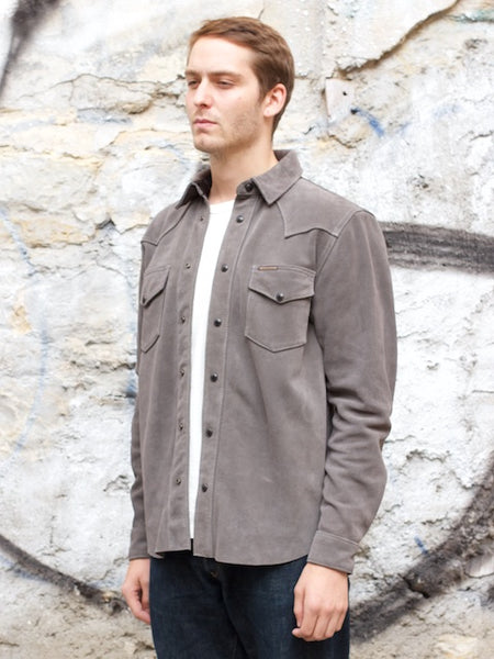 Indigofera Hawley Shirt Suede Grey