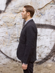 Hansen Garments Elias Blazer, Black Check Melange