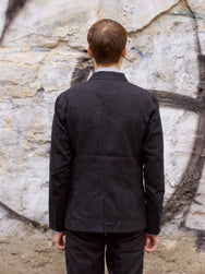 Hansen Garments Elias Blazer, Black Check Melange