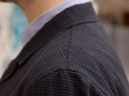 Hansen Garments Elias Blazer, Black Check Melange