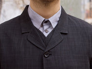 Hansen Garments Elias Blazer, Black Check Melange