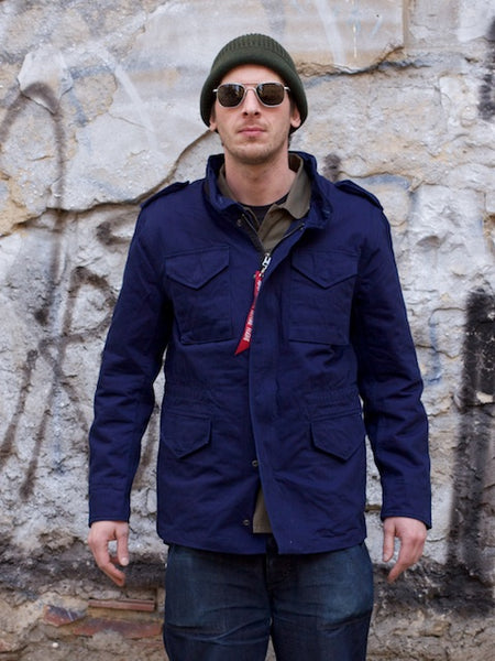 Alpha Industries x 3sixteen M65 Field Coat Indigo