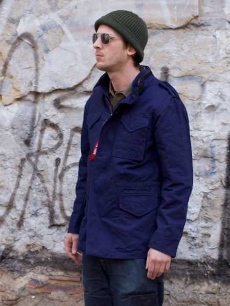 Alpha Industries x 3sixteen M65 Field Coat Indigo