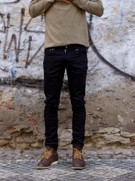 Nudie Jeans Tight Terry Deep Black