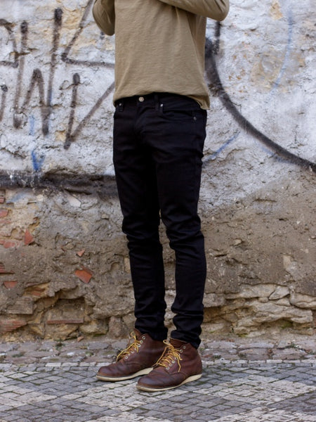 Nudie Jeans Tight Terry Deep Black