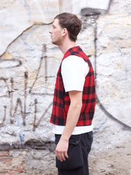 Filson Mackinaw Wool Vest Red/Black