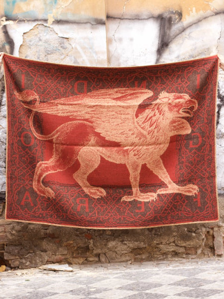 Indigofera Gryphon Logo Blanket