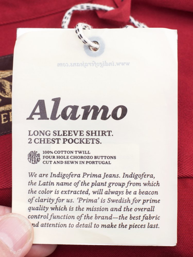 Indigofera Alamo shirt Guajillo Red