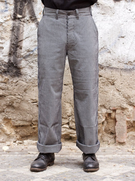 Black Sign Code Lane Stripe Harbour Trousers