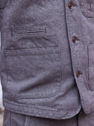 Momotaro Jeans 04-034 Covert Twill Vest Grey