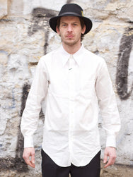 Black Sign Broadway Dress Shirt Salt White