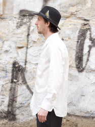 Black Sign Broadway Dress Shirt Salt White