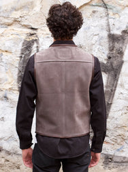 Indigofera Monroe Vest Grey Nubuck