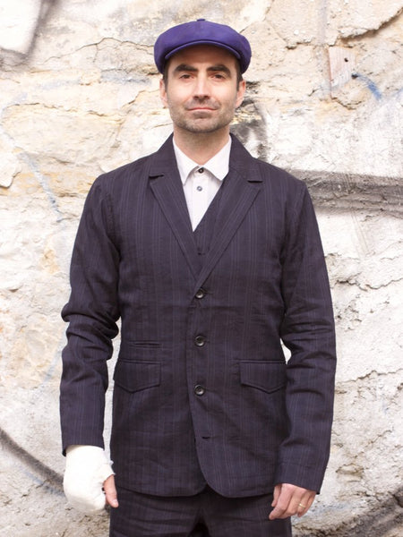 Hansen Garments Simon, Black Stripe