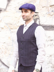 Hansen Garments Daniel Vest, Black Stripe