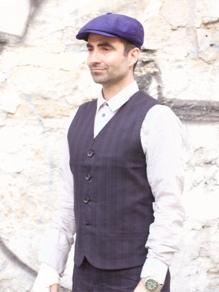 Hansen Garments Daniel Vest, Black Stripe