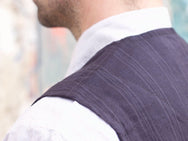 Hansen Garments Daniel Vest, Black Stripe
