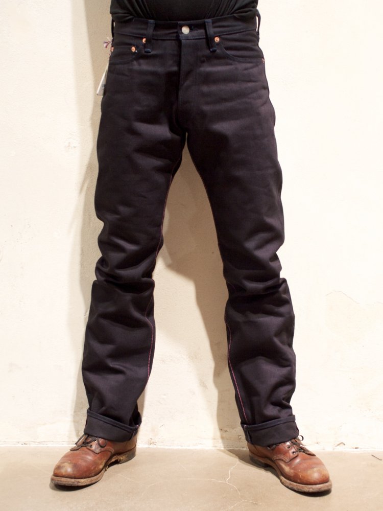 Momotaro Jeans Slim Straight Indigo x Black 0202