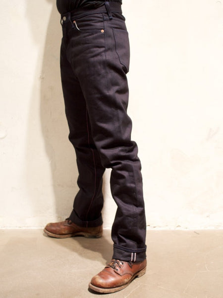 Momotaro Jeans Slim Straight Indigo x Black 0202