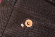 Momotaro Jeans Slim Straight Indigo x Black 0202