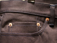 Momotaro Jeans Slim Straight Indigo x Black 0202
