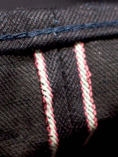 Momotaro Jeans Slim Straight Indigo x Black 0202