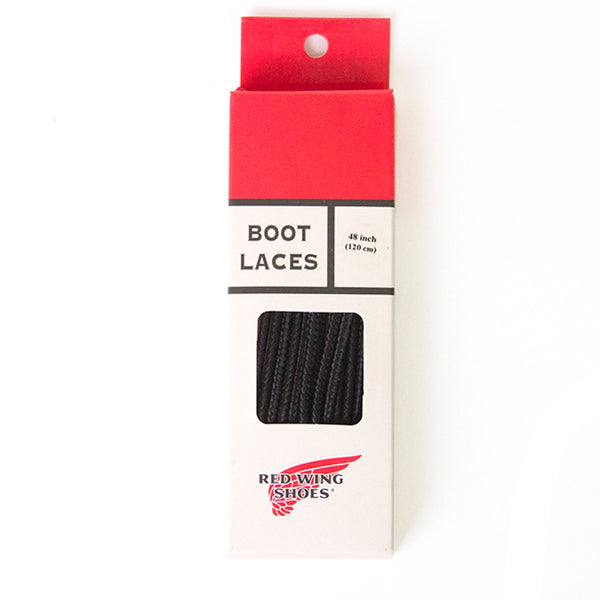 Red Wing 48 inch/ 120cm Round Laces Black