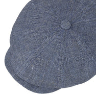 Stetson / Hatteras Vinta Linen Flat Cap Blue (6873504)