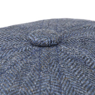 Stetson / Hatteras Vinta Linen Flat Cap Blue (6873504)