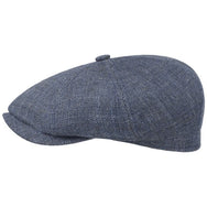 Stetson / Hatteras Vinta Linen Flat Cap Blue (6873504)